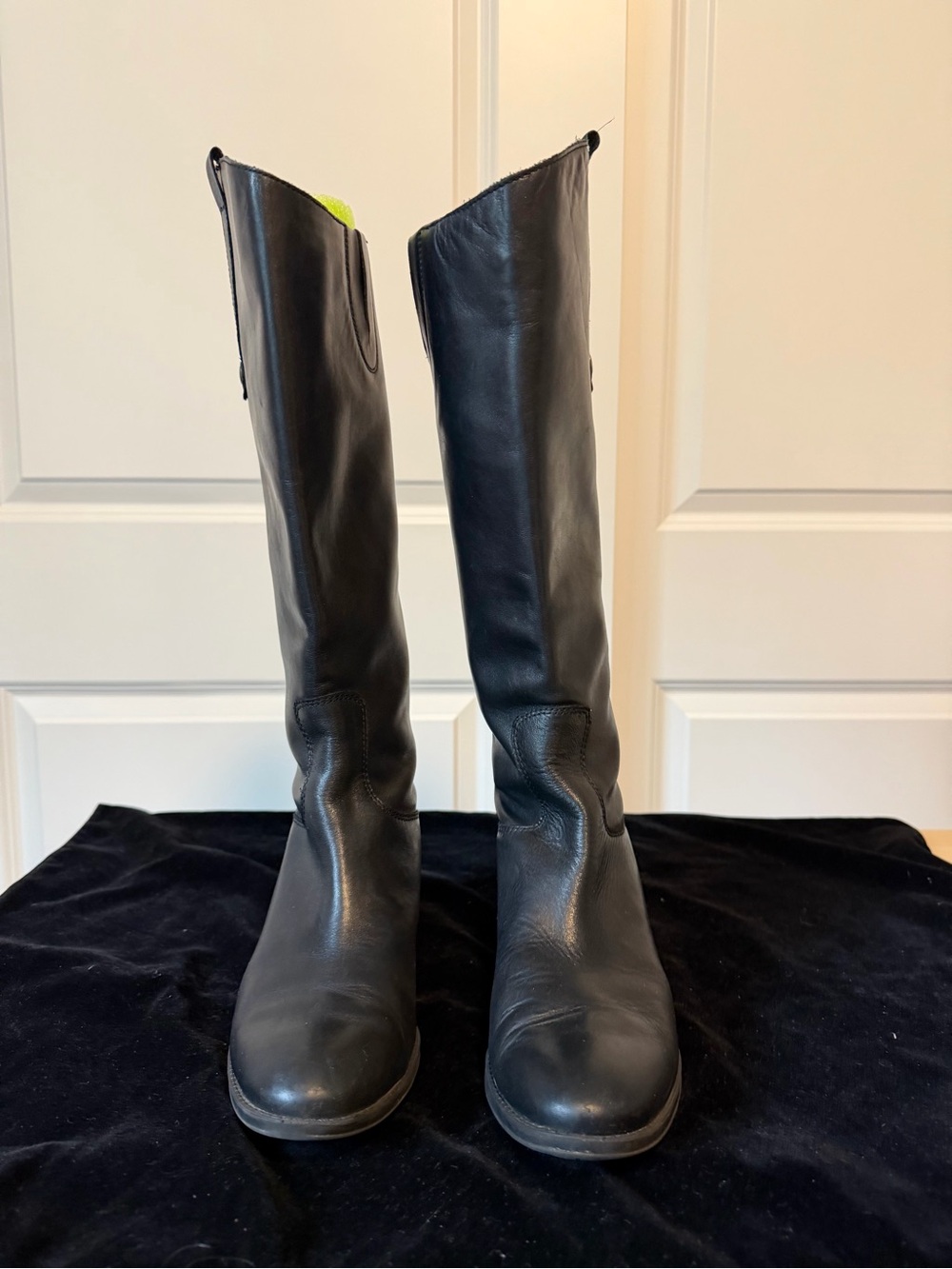 Sam Edelman Black Over-the-Knee Leather Boots
